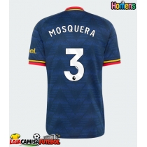 Camisa de Futebol Arsenal Cristhian Mosquera #3 Equipamento Secundário 2026-27 Manga Curta